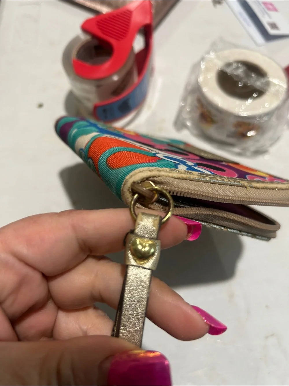 Coach Poppy Graphic Canvas wallet
